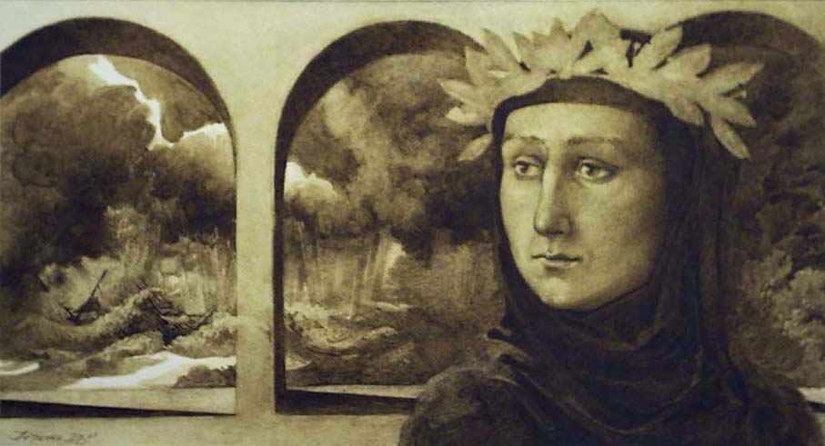 «Francesco Petrarca» illustrations to the sonnets of Francesco Petrarca