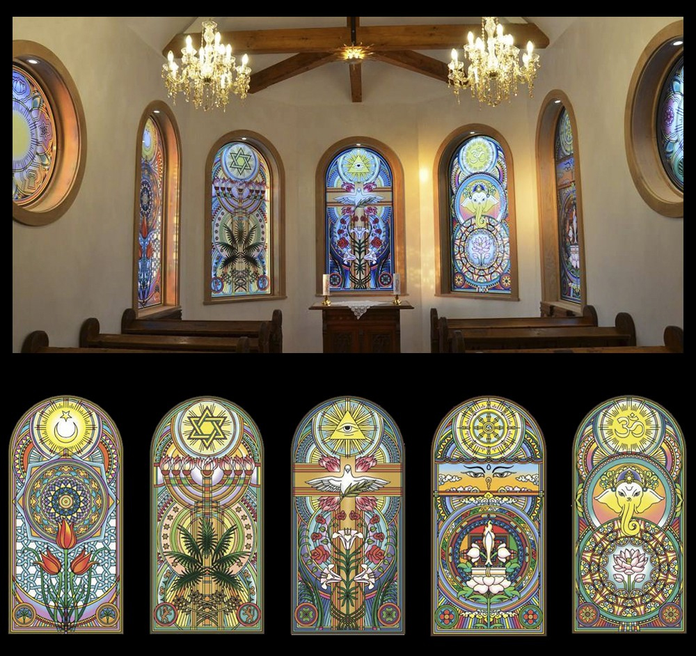 2016 — Winner of the international competition and author of stained glass windows for the decoration of the church of Prema Kirche in Veda Hof, Austria https://www.vedahof.com/prema-kirche/die-fenster/
