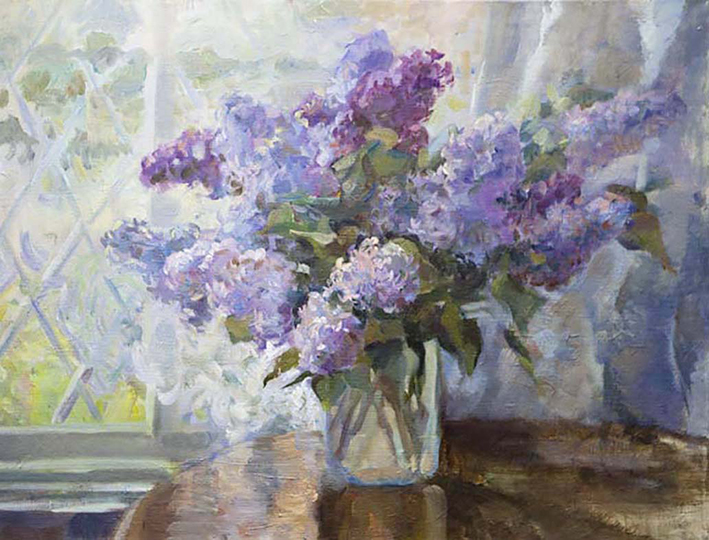 «Bouquet of lilac», canvas, oil, 40х50 cm, 2010.
