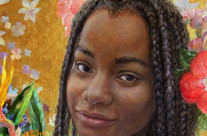 «Portrait of Pasceline», oil, canvas, 50×70 cm, 2019. Fragment.
