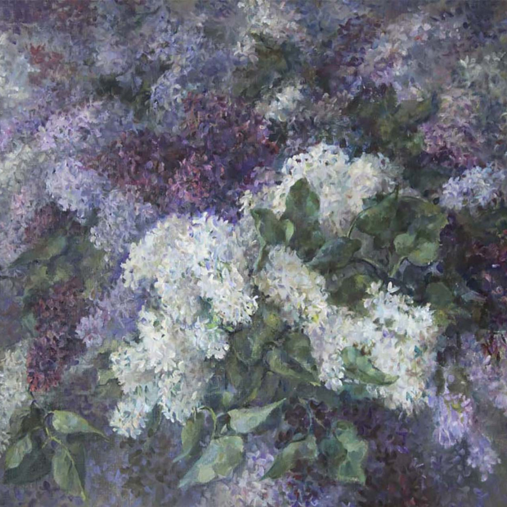 «Lilac», 19×23 inches (50×60 cm), oil on linen.