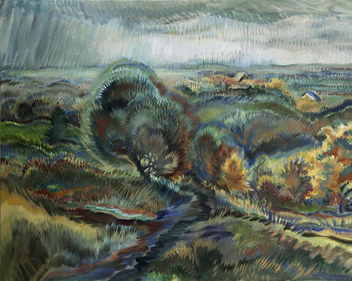 «Rainy autumn», canvas, oil, 31″х39″ (80x100cm), 2013.